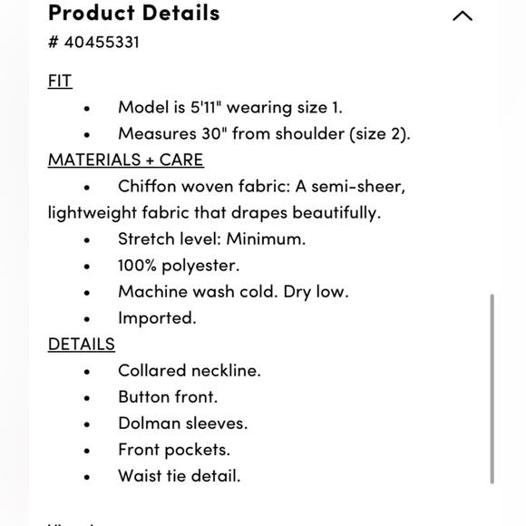 Torrid leaves Chiffon Dolman Short Sleeve Button Up - Picture 7 of 10